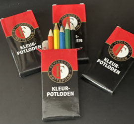 FEYENOORD PAKJE KLEINE KLEURPOTLOODJES OP = OP