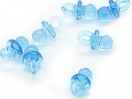 10 MINI SPEENTJES BLAUW