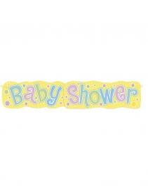 GROTE BABYSHOWER BANNER 1.37M  OP=OP