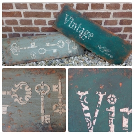 Workshop Roestige borden/Vintage signs op afspraak!