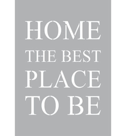 Home the best place to be Sjabloon A4