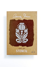 Stencil Poppy Pod Annie Sloan Sjabloon A4