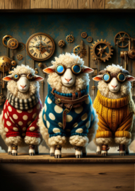 Shaun the sheep A3, Mint by Michelle decoupagepaper