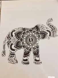 Olifant Sjabloon A4