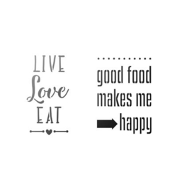 Live love eat, good food...