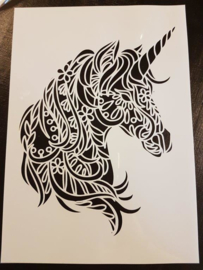 unicorn Eenhoorn Sjabloon A4