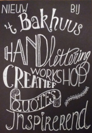 Workshops Handlettering voor eigen groep, op afspraak