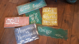 Workshop Roestige borden/Vintage signs op afspraak!