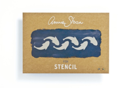 Stencil Fish Annie Sloan Sjabloon A4