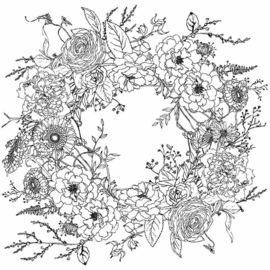 IOD transfer Winter's Song Wreath