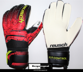 Reusch Fit Control RG Finger Support Black Fire Red