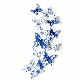 3D Vlinders Hollands blauw
