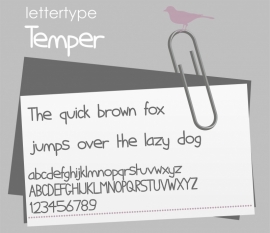 Lettertype Temper
