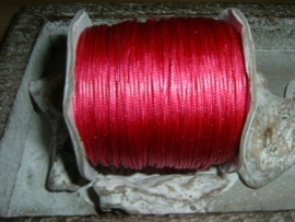 Waxkoord in een mooie fuchsia kleur 1.0 mm.