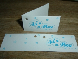 Mini Kaartjes "It's a boy".