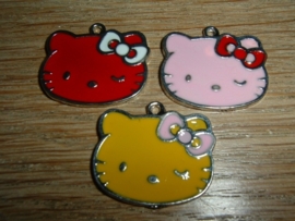 Leuke gekleurde Hello Kitty gezichtjes
