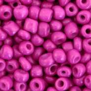 Glaskralen Rocailles 4mm Magenta purple 20 gram