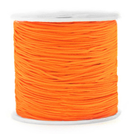 Macramé draad 0.8mm Neon orange per meter