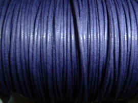 Waxkoord donkerpaars 1.0 mm.