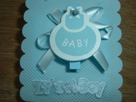 Mooie kleine blauwe tasjes "It's a boy"