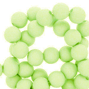 4 mm acryl kralen Lime green 100 stuks