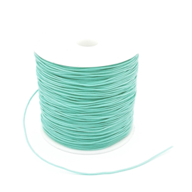 Macrame draad 0.8 mm. licht turquoise groen per meter