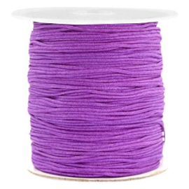 Macramé draad 1.0 mm Paars per meter