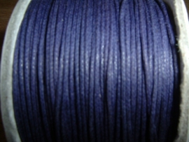 Waxkoord  donkerpaars 0,5 mm.