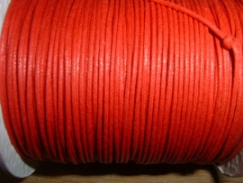 Waxkoord rood 1.0 mm.