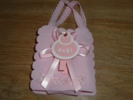 Mooie kleine roze tasjes  "It's a girl"