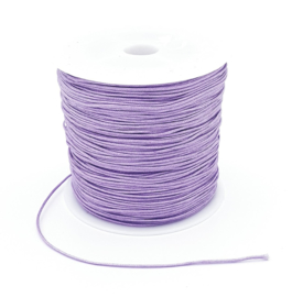 Macrame draad 0.8 mm. lavendel paars per meter