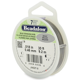 Beadalon Rijgdraad 7 draads 0.46mm Bright Stainless Steel