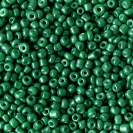 Glaskralen Rocailles 2mm Traffic green 20 gram