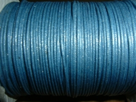 Waxkoord in een mooie denim blauwe metallic kleur 1.0 mm.