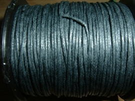 Waxkoord in een mooie donkergrijze kleur 0.5.mm.