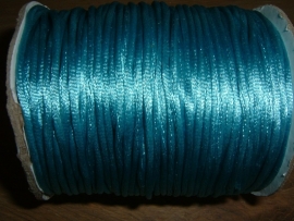 Satijnkoord in een mooie aquablauwe kleur