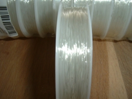 Elastische nylondraad transparant 1,0 mm.