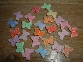 Mooie pastelkleurige mix van vlindertjes