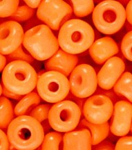 Glaskralen Rocailles 2mm Festive orange 20 gram