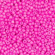 Glaskralen Rocailles 2 mm Neon hot pink 10 gram