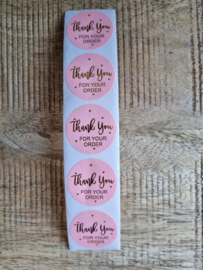 10 stuks Sticker ´Thank you for your order`