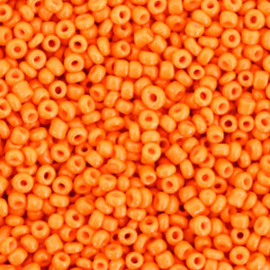 Glaskralen Rocailles 2 mm Festive orange 10 gram