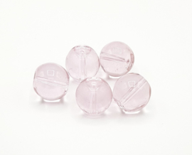 Mooie ronde roze glaskralen AA Quality 16 mm.