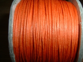 Waxkoord oranje 0.5 mm.