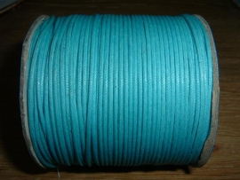 Waxkoord in turquoise 1,5 mm.