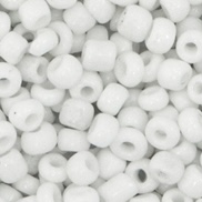 Glaskralen Rocailles 2mm White 20 gram