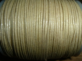 Waxkoord in een mooie camel metallic kleur 1.0 mm.