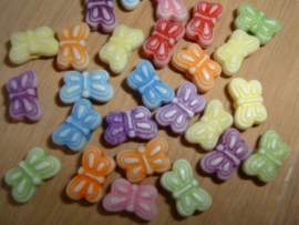 Leuke kleine pastelkleurige vlindertjes mix