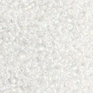 Glaskralen Rocailles 2mm Crystal pearl 10 gram