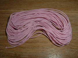 Elastiek draad in een mooie roze kleur van 0.8 mm.